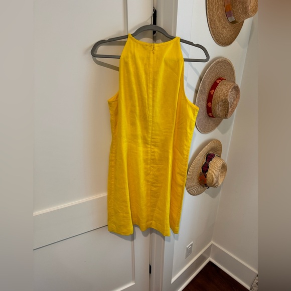 J.CREW, NWT, medium tall, Maxine high neck shift dress in linen - Picture 4 of 5